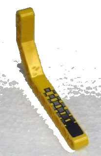 LEGO part Technic, Liftarm, Modified Bent Thick 1 x 11.5 Double with Silver Checkered Pattern (Sticker) - Set 8240 (32009pb014)