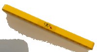 LEGO part Technic, Liftarm Thick 1 x 15 with Danger Extending Arm Pattern (Sticker) - Set 42097 32278pb030