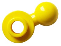 LEGO part Plate, Round 1 x 1 with Tow Ball with Round Hole (Homemaker Figure / Maxifigure Hand) 3614a