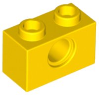 LEGO part Technic Brick 1 x 2 [1 Pin Hole] 3700