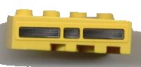 LEGO part Wedge 4 x 2 Left with Black Vent Pattern (Sticker) - Set 7968 41768pb02