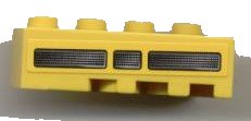 LEGO part Wedge 4 x 2 Left with Black Vent Pattern (Sticker) - Set 7968 (41768pb02)