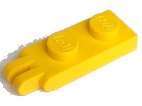 LEGO part Hinge Plate 1 x 2 with 2 Fingers and Solid Studs 4276a