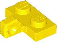 Hinge Plate 1 x 2 Locking with 1 Finger on Side (Undetermined Type) en jaune, numéro de pièce LEGO 44567u