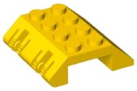 LEGO part Slope 45 4 x 4 Double with Locking Hinge 44571
