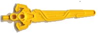 LEGO part Large Figure Weapon, Sword Rascus with Axle 47463