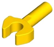 Bar   1L with Clip Mechanical Claw - Cut Edges and Hole on Side en jaune, numéro de pièce LEGO 48729b