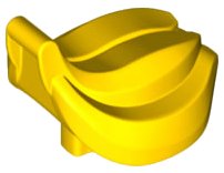 LEGO part Duplo Bananas - Smooth Handle, Indented Base (53897)