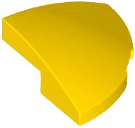 LEGO part Slope, Curved 2 x 2 Corner Round 5852