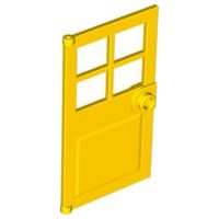 LEGO part Door 1 x 4 x 6 with 4 Panes and Stud Handle 60623
