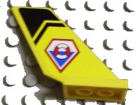 LEGO part Tail Shuttle with Coast Guard Logo and Black Chevron Pattern on Both Sides (Stickers) - Set 7044 6239pb014