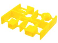Scala Accessories - Complete Sprue - Perfume Bottles (Belville) in geel, LEGO onderdeelnummer 6932