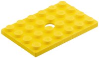 LEGO part Plate, Modified 4 x 6 with Hole 709