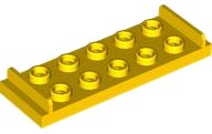 LEGO part Plate, Modified 2 x 6 with Inset Panels on Both Ends 7665