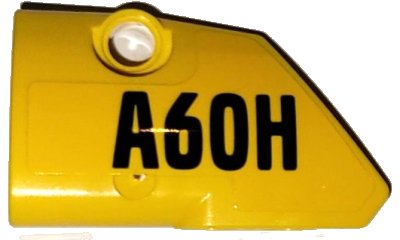 LEGO part Technic, Panel Fairing # 1 Small Smooth Short, Side A with Black 'A60H' Pattern (Sticker) - Set 42114 (87080pb077)