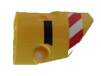 LEGO part Technic, Panel Fairing # 2 Small Smooth Short, Side B with Red and White Danger Stripes and Black Stripe Pattern (Sticker) - Set 8053 87086pb032