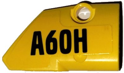 LEGO part Technic, Panel Fairing # 2 Small Smooth Short, Side B with Black 'A60H' Pattern (Sticker) - Set 42114 (87086pb077)