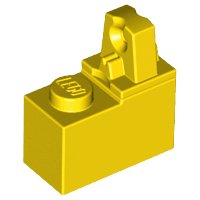 LEGO part Hinge Brick 1 x 2 Locking with 1 Finger Top 989c01