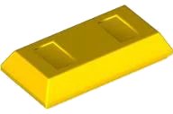 Minifigure, Utensil Ingot / Bar in yellow, LEGO part number 99563
