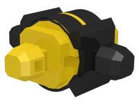 LEGO onderdeel Znap Connector 3 x 3 - 4 way C (Closed) Zbb018