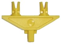 Hinge 1 x 4 Triangle with Two Pins, Locking 1 Finger in giallo, numero pezzo LEGO x277