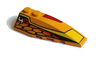 LEGO part Wedge 6 x 2 Right with Racer Hot Scorcher 4 Pattern 41747pb006