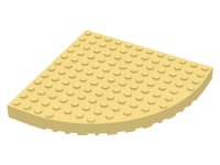 LEGO part Brick, Round Corner 12 x 12 6162
