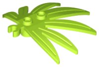 LEGO part Plant Leaves 6 x 5 Swordleaf with Open O Clip Thick 10884