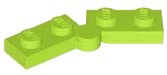 Scharnier-Platte 1 x 4 Drehbar (2429 / 2430) in limette, LEGO Teilenummer 2429c01