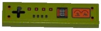 LEGO part Tile 1 x 4 with Joystick and Control Panel Pattern (Sticker) - Set 8958 2431pb0225