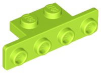 LEGO part Bracket 1 x 2 - 1 x 4 with Rounded Corners 2436b