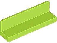 Pannello 1 x 4 x 1 in lime, numero pezzo LEGO 30413