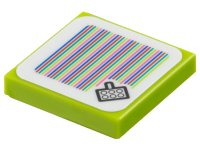 LEGO part Tile 2 x 2 with Super Mario Scanner Code Picnic Basket Pattern (Sticker) - Set 71422 3068pb2284