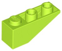 Schrägstein, Umgekehrt 33 3 x 1 in limette, LEGO Teilenummer 4287