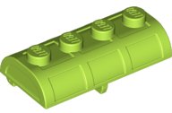 LEGO part Container, Treasure Chest Lid Curved with Thick Hinge 4739a