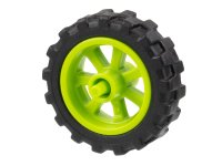 Wheel 15mm D. x 6mm City Motorcycle with Black Tire 21mm D. x 6mm City Motorcycle (50862 / 50861) en lima, número de pieza LEGO 50862c01