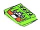 LEGO part Wedge 4 x 6 x 2/3 Triple Curved with Flames and White Ghost Pattern (Sticker) - Set 8165 52031pb027