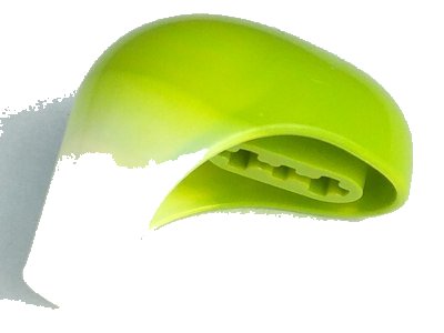 LEGO part Bionicle Head Connector Block (Toa Inika) with Marbled White Pattern (53558pb01)