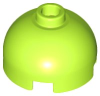 Brick, Round 2 x 2 Dome Top (Undetermined Type) in limette, LEGO Teilenummer 553