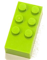 LEGO onderdeel Brick, Braille 2 x 4 with 6 Studs (dots-123456 ⠿) 60290