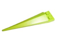 LEGO onderdeel Plate, Modified 1 x 2 with Angular Extension with Molded Flexible Lime Tip Pattern 61406pb02