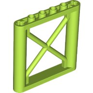 LEGO part Support 1 x 6 x 5 Girder Rectangular 64448
