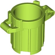 LEGO part Container, Trash Can with 4 Cover Holders 92926