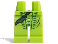 LEGO onderdeel Hips and Legs with Green and Dark Green Scales Pattern 970c00pb0141