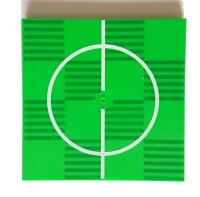 LEGO part Loseta 6 x 6 con Tubos Inferiores con Patrón de Círculo Central de Cancha de Fútbol (Fútbol) 10202pb014
