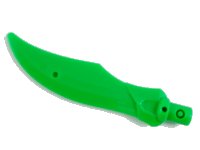 LEGO part Minifigure, Weapon Sword Curved Blade with Bar 37341a