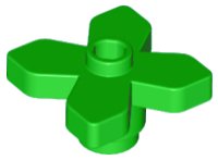LEGO onderdeel Plant Flower 2 x 2 Leaves - Angular 4727