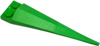 LEGO part Plate, Modified 1 x 2 with Angular Extension with Molded Flexible Rubber Bright Green Tip Pattern 61406pb10