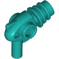 Minifiguur, Wapen Ruimte Raygun - Afgeronde Hitteverspreiders in donkerturquoise, LEGO onderdeelnummer 13608