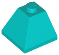 LEGO part Brick Sloped 45° 2 x 2 Double Convex 3045